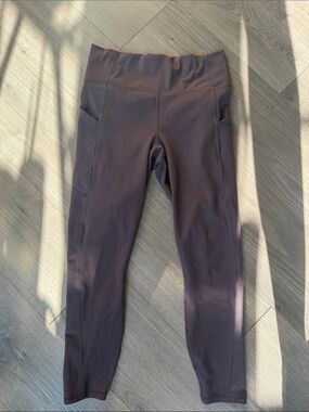 PureLuxe by Fabletics High-Rise Pocket Leggings - Plum Medium